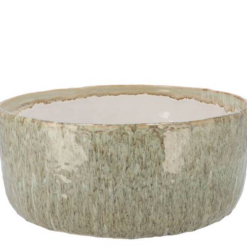 Keramik Schale Iron Stone grün 30x30x13cm