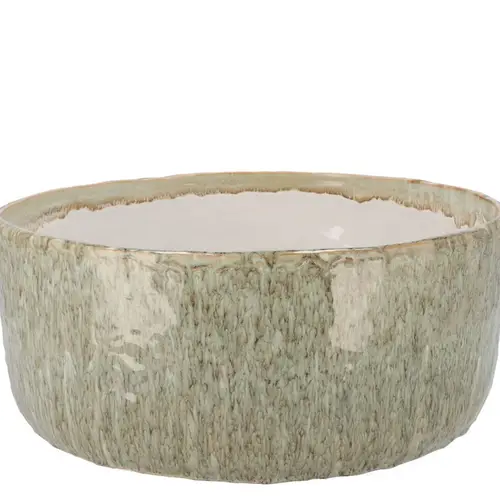 Keramik Schale Iron Stone grün 30x30x13cm