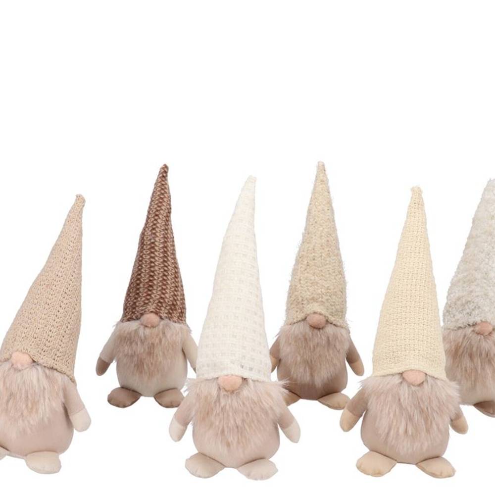 Plüsch Gnome mix creme 10x32cm