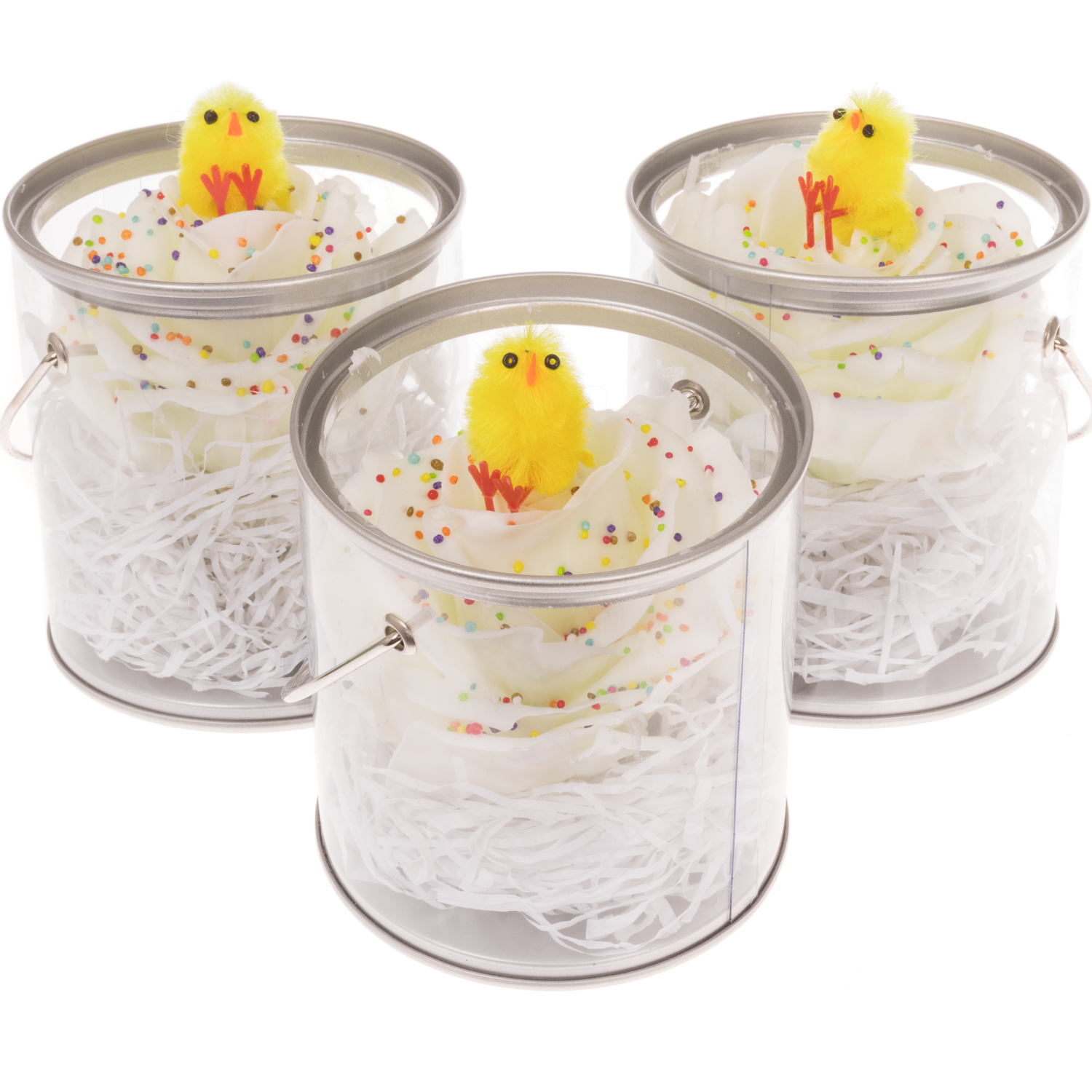 Rose wachs creme/weiss Ostern Bucket duftend