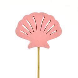 Muschel/Stab rosa 8cm l20cm