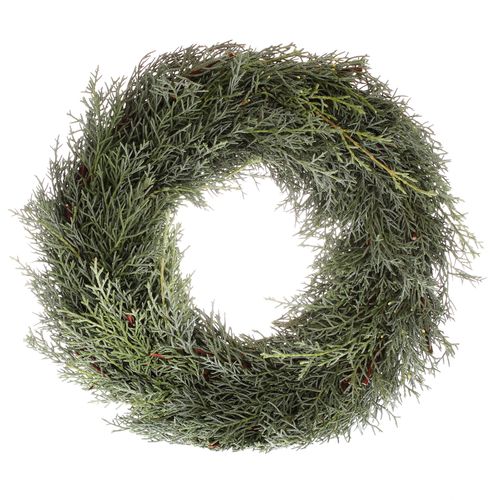 Cupressuskranz 30cm Halb Aussen 35cm