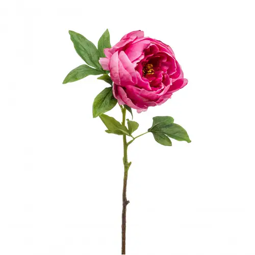 Seiden Pfingstrosen dunkel rosa L63cm