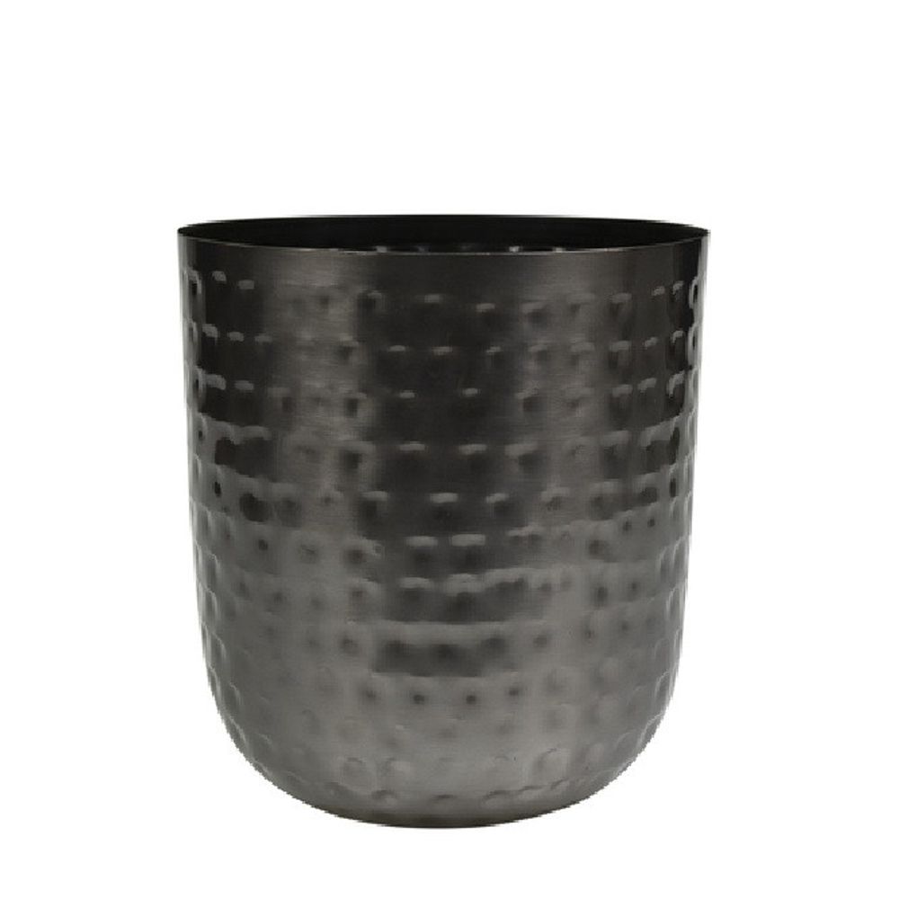 Homedeco Mayren Übertopf schwarz D20cm H22cm
