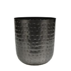 Homedeco Mayren Übertopf schwarz D20cm H22cm