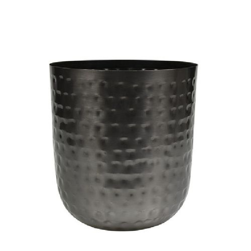 Homedeco Mayren Übertopf schwarz D20cm H22cm
