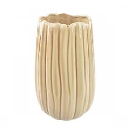 Keramik Vase Bulb creme D16cm H27.5cm