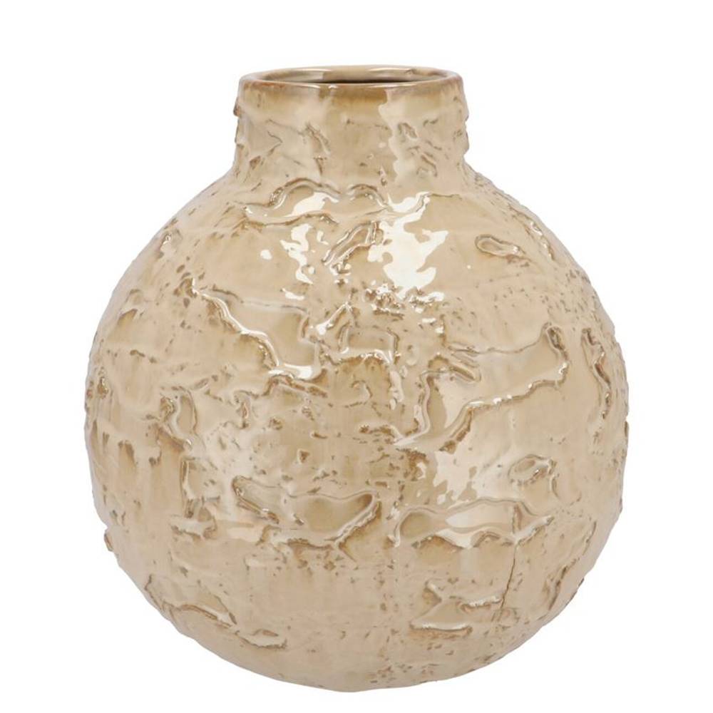Keramik Vase Mika Cozy creme D31cm H33cm