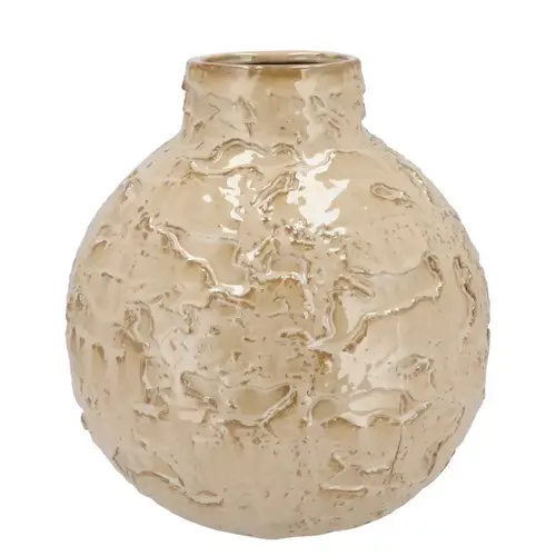 Keramik Vase Mika Cozy creme D31cm H33cm