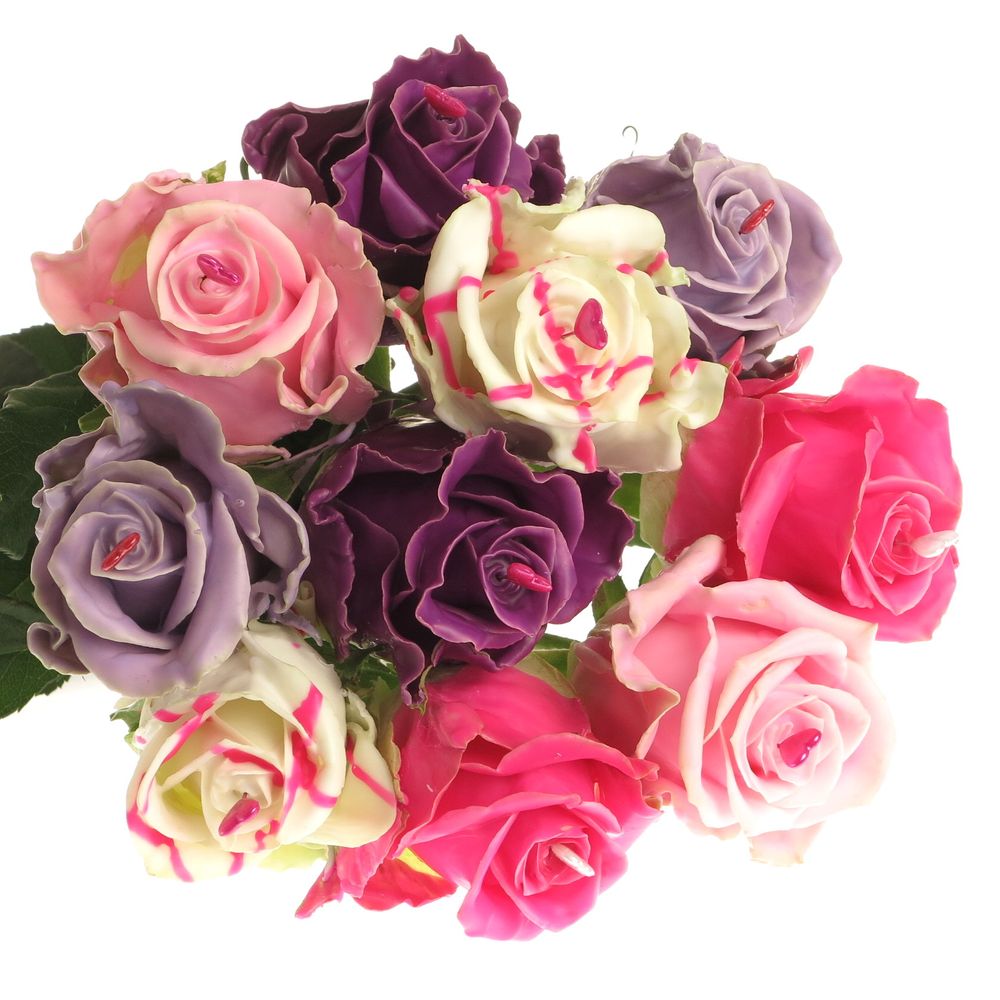 Rose wachs mix Choco Sweethart 70cm duftend