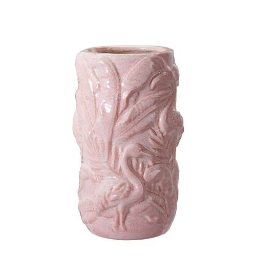 Keramik Vase Flamingo rosa D14cm H24cm