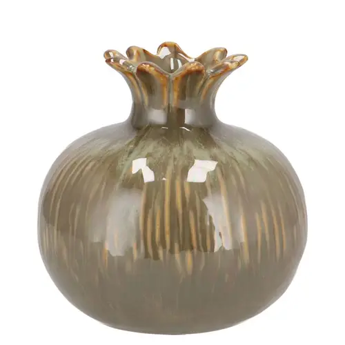 Keramik Vase Grnatapfel 13x13x13cm