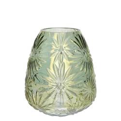 Glas Vase Sarina hell grün D20.5cm .5cm