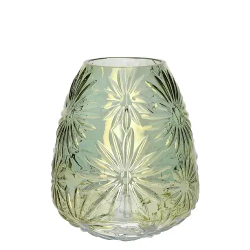 Glas Vase Sarina hell grün D20.5cm .5cm