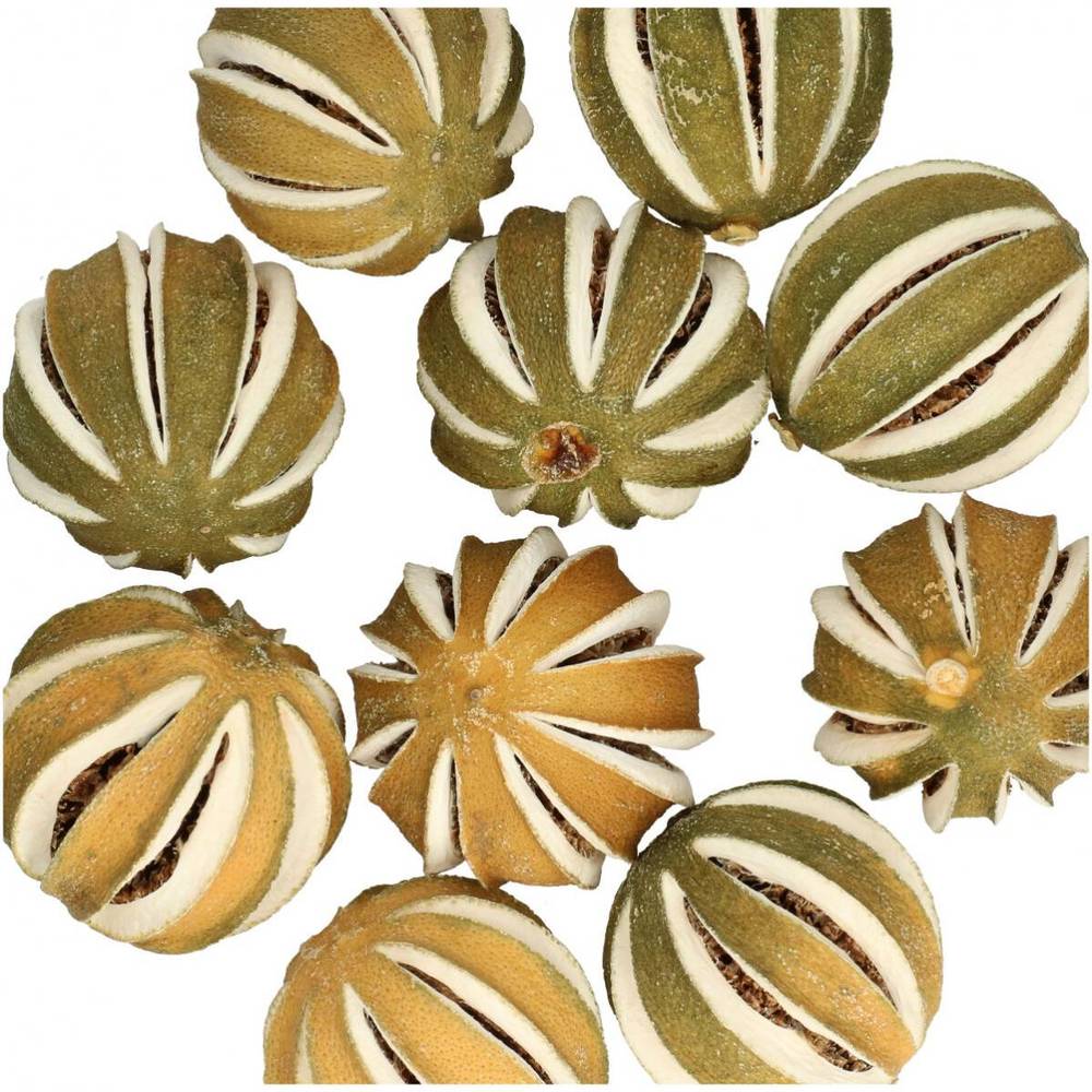 Trocken Apfelsinenfrüchte grün D04cm 250gr