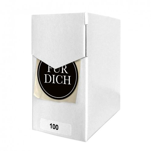 Label für Dich schwarz 40mm 100st