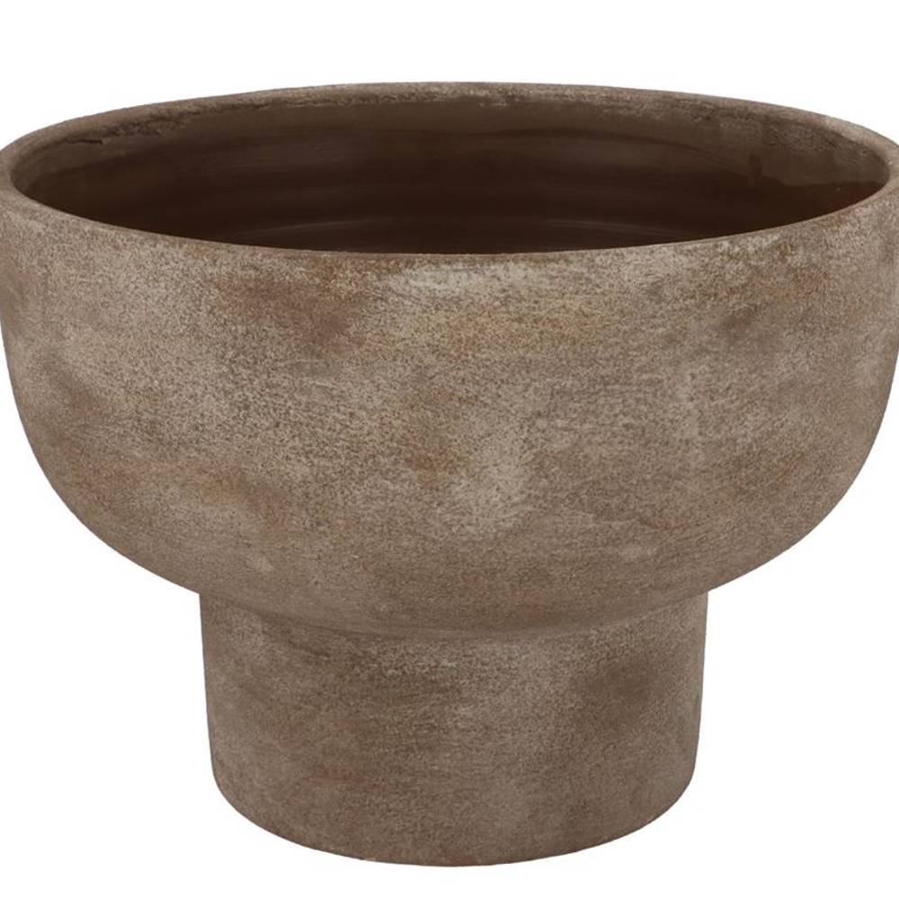 Keramik Übertopf Florenz bronze 30x30x23cm