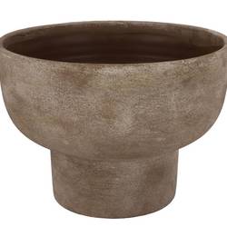 Keramik Übertopf Florenz bronze 30x30x23cm