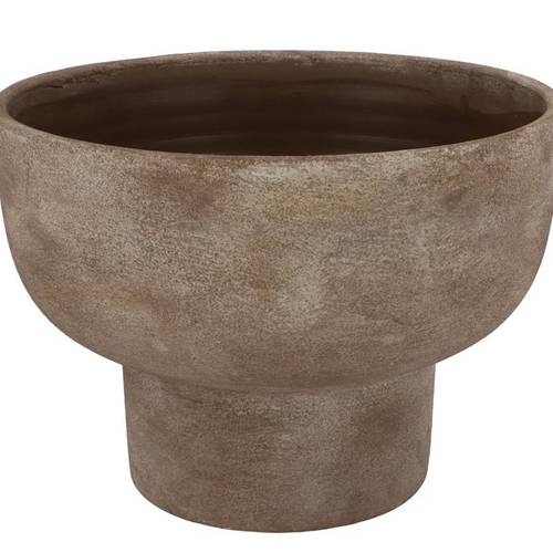 Keramik Übertopf Florenz bronze 30x30x23cm