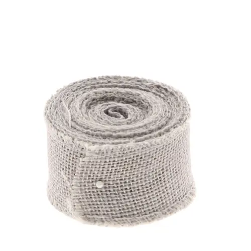 Band Jute grau 50mm 5m
