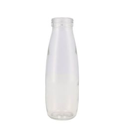 Glas Flasche Milchflasche D07cm H21cm