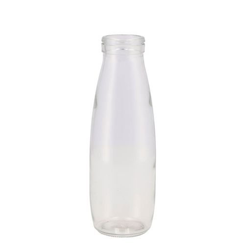 Glas Flasche Milchflasche D07cm H21cm