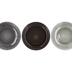 Glas Teller Dayah grau mix D20cm H02cm