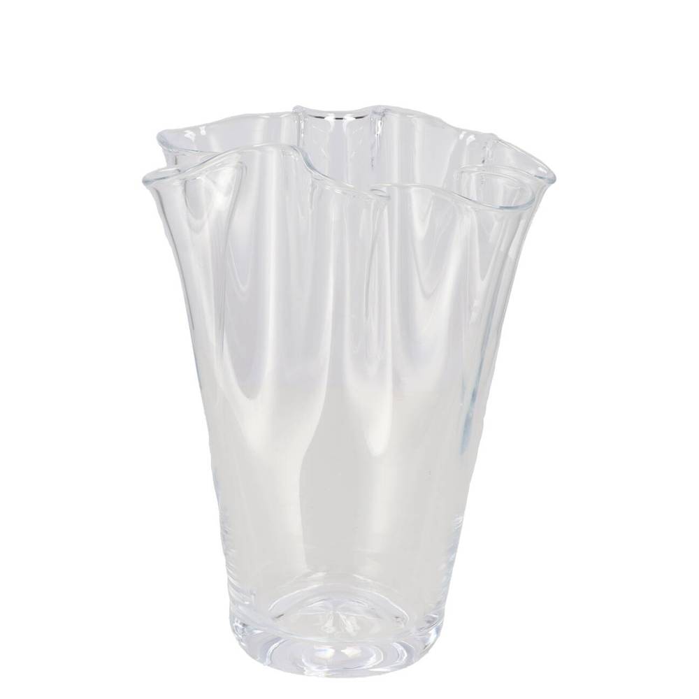 Glas Vase Fan D16cm H25cm
