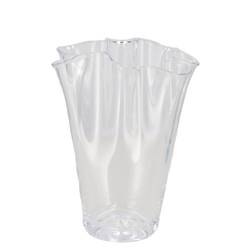 Glas Vase Fan D16cm H25cm