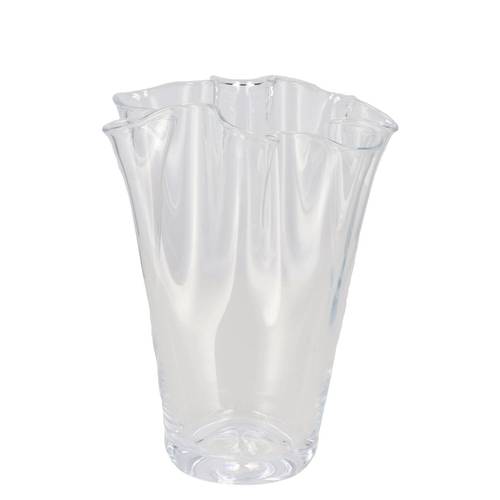 Glas Vase Fan D16cm H25cm