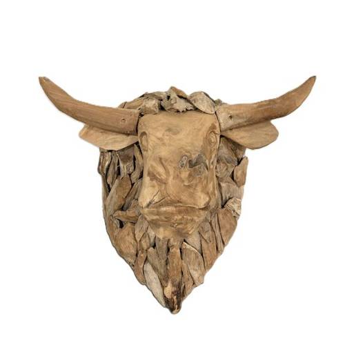 Teakholz Buffelo natur 50x50x40cm