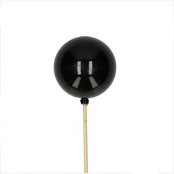 Kugel auf Stab schwarz D06cm H50cm