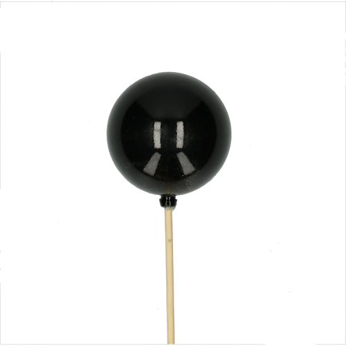 Kugel auf Stab schwarz D06cm H50cm