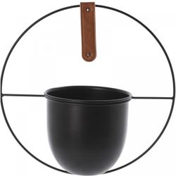 Homedeco Hängetopf schwarz 15x14/30cm