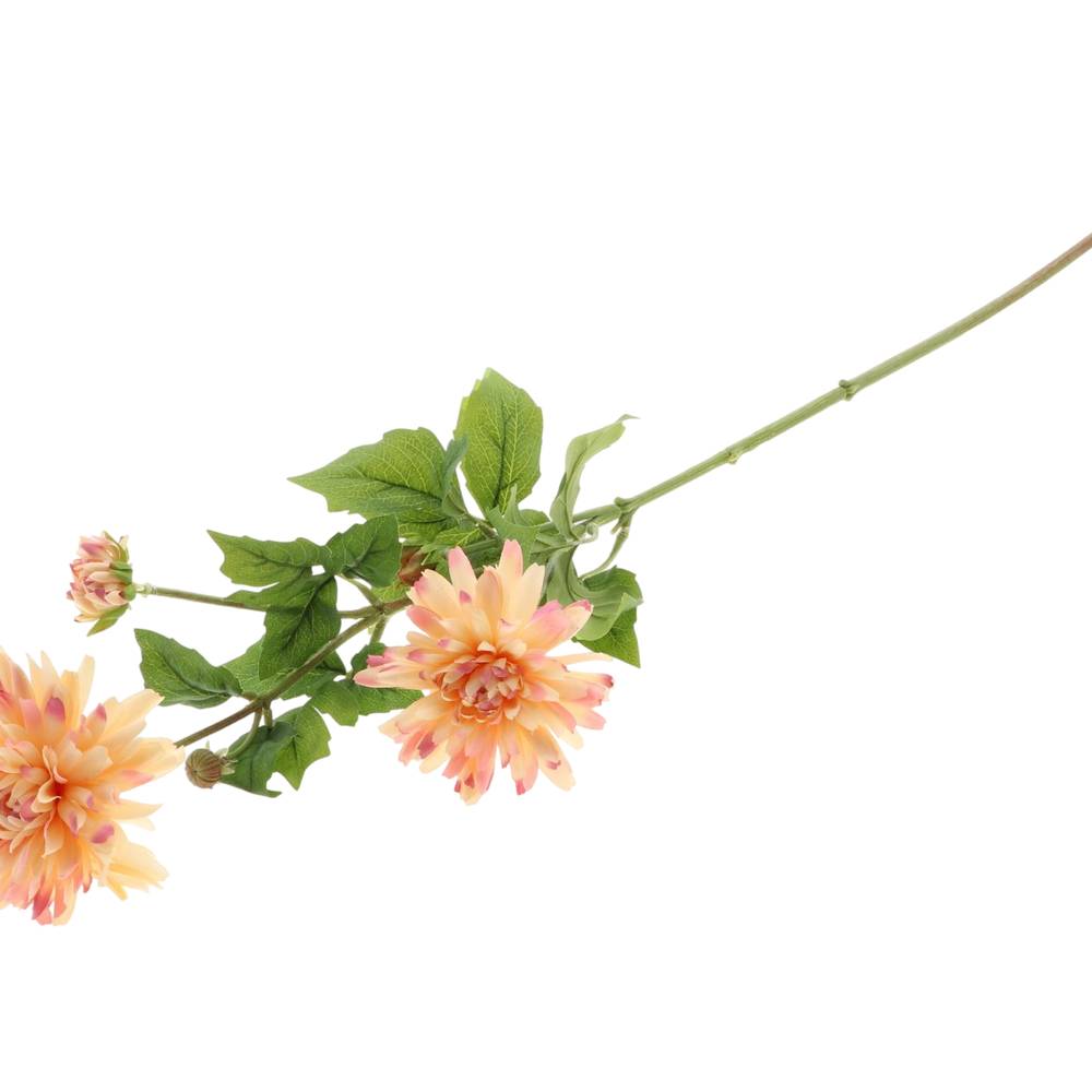Seiden Dahlia lachs L85cm