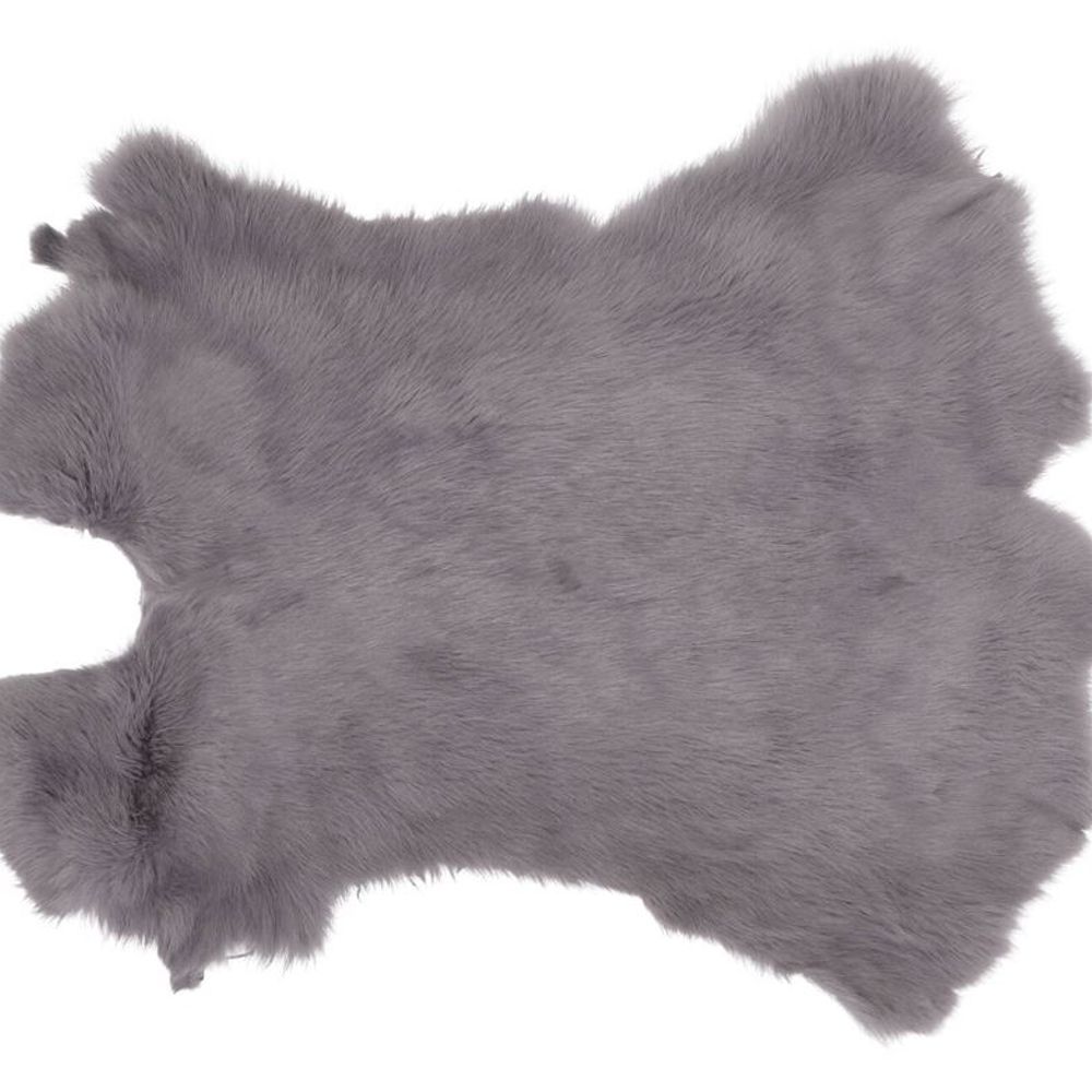 Pelz Fell Deko grau L47cm B36cm