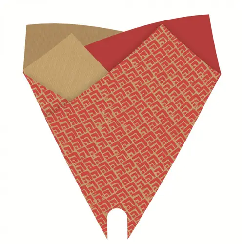 Tüte Kraft Luz rot 50x44cm x50