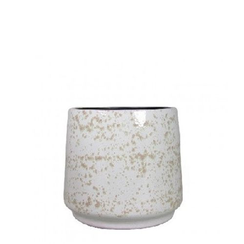 Keramik Übertopf Roxy grau 17/18x16cm