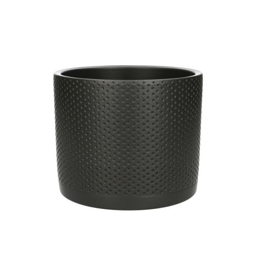 Keramik Übertopf Ewi anthrazit D15.5cm H13cm
