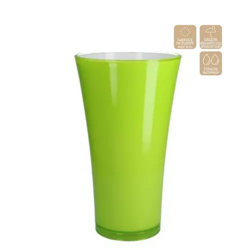 Kunststoff Vase Fizzy hell grün D20cm H35cm