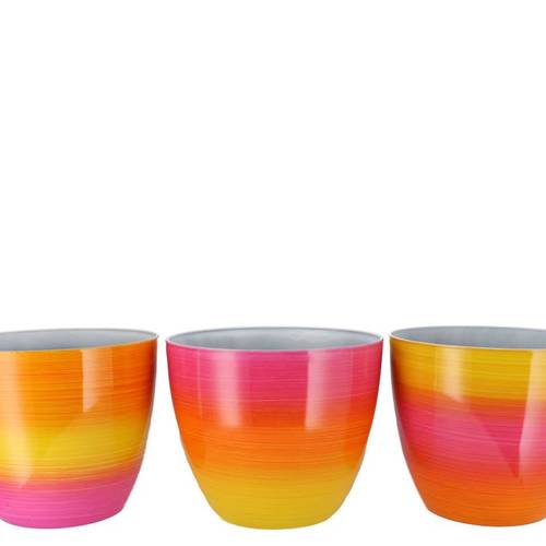 Melamine Übertopf Rainbow mix lila D28cm H24cm