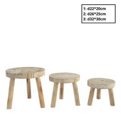 Beistelltisch Ortega braun S/3 D32cm H30cm 