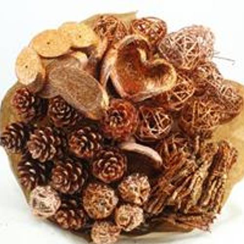 Trocken Mix auf Stab kupfer + Glitzer L55cm x40