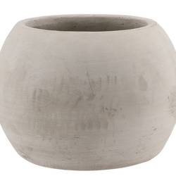 Beton Übertopf Sphere grau D20cm H16cm