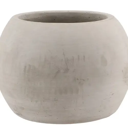 Beton Übertopf Sphere grau D20cm H16cm