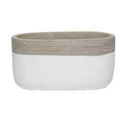 Keramik Schale Berlin weiss 18x10x09cm
