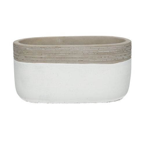 Keramik Schale Berlin weiss 18x10x09cm
