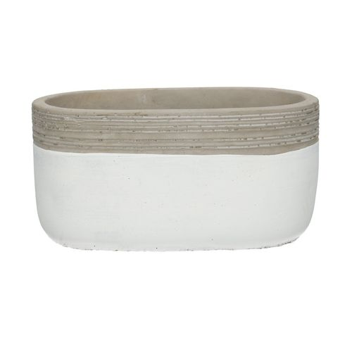 Keramik Schale Berlin weiss 18x10x09cm