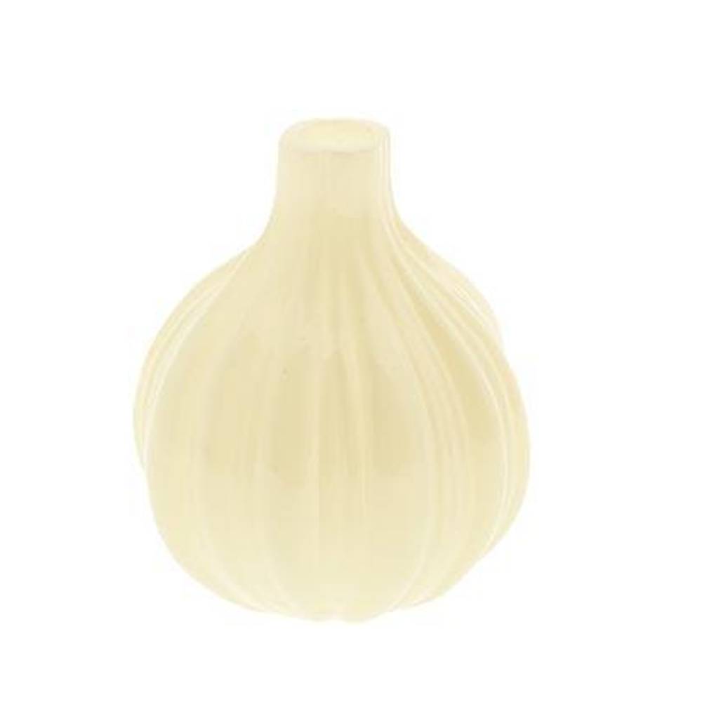 Glas Vase Velin creme D12cm H14.5cm