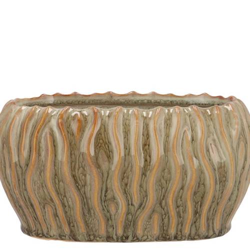 Keramik Schale Finn grün 22x13x12cm